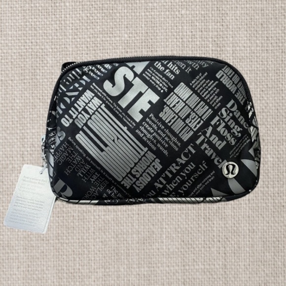 lululemon athletica Handbags - Lululemon Everywhere Belt Bag Manifesto Print NWT